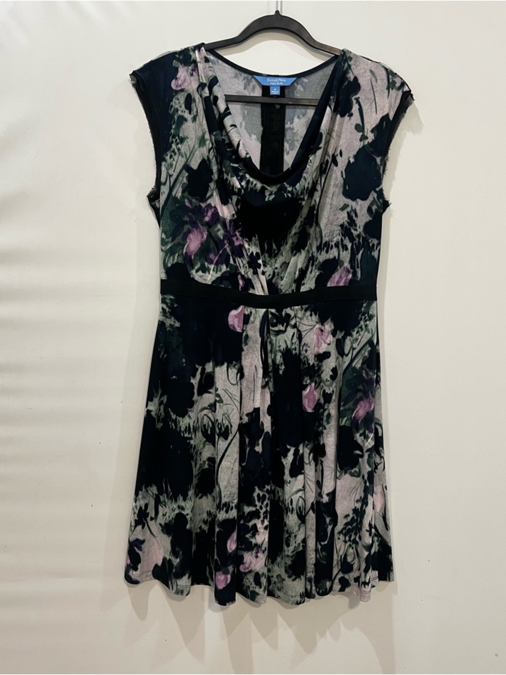 Simply Vera Vera Wang Dress Medium Raw Trim Fairy Grunge Whimsigoth Abstract